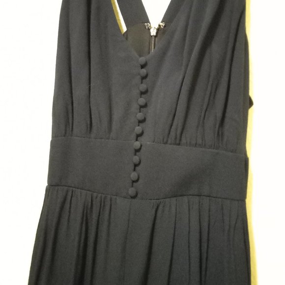 NWT Madewell V-Back Covered Button Front Wide Leg Sleeveless Jumpsuit- Sz 10 NYE - Picture 4 of 15